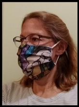 Load image into Gallery viewer, Angel Masks, neoprene & pleated cotton