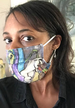 Load image into Gallery viewer, Angel Masks, neoprene & pleated cotton