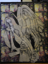 Load image into Gallery viewer, Testimony cards & Angel of Testimony hand-detailed gothic print