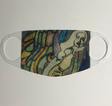 Load image into Gallery viewer, Angel Masks, neoprene & pleated cotton