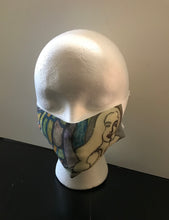 Load image into Gallery viewer, Angel Masks, neoprene & pleated cotton